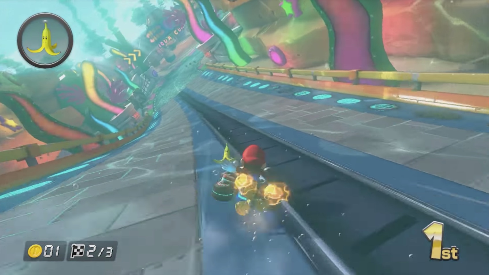 Mario Kart 8 gameplay footage (2014)